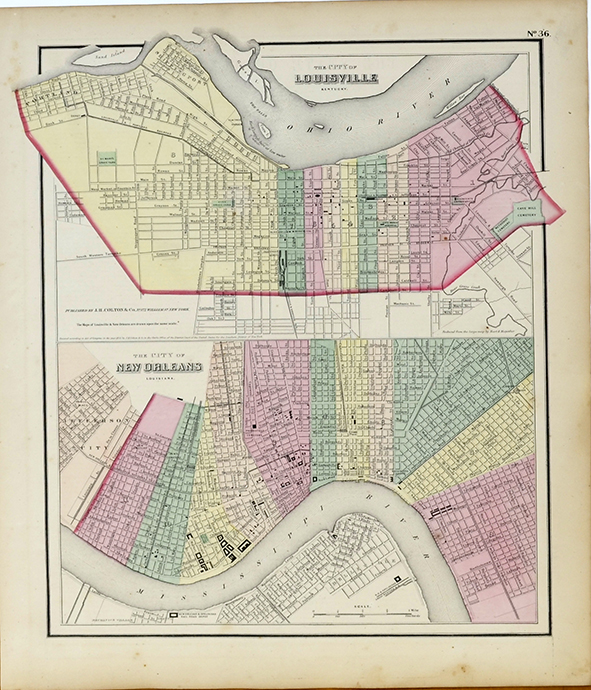 Louisville/New Orleans map